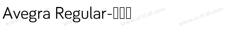 Avegra Regular字体转换